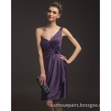 Fashion Apparel Elegant Short Evening Gown 2014 Ladies Party Dress (DL49)